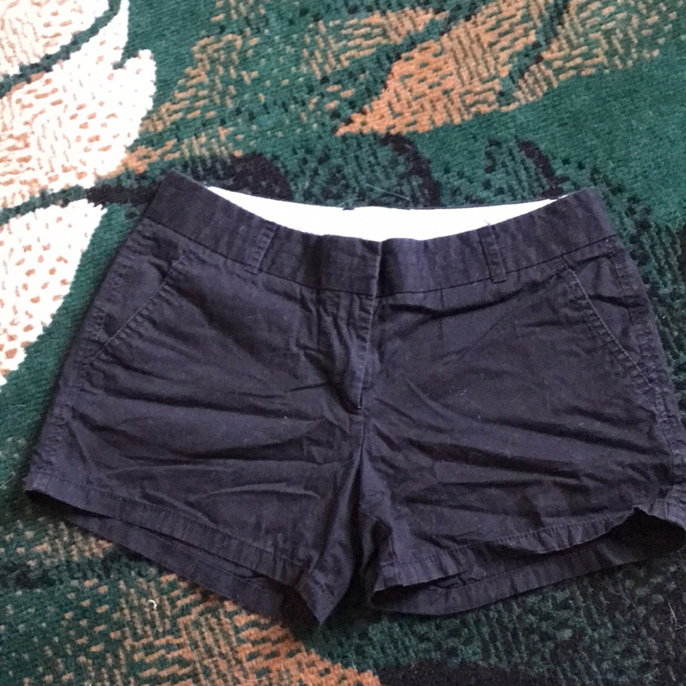 J. Crew Chino Black Shorts Size 4